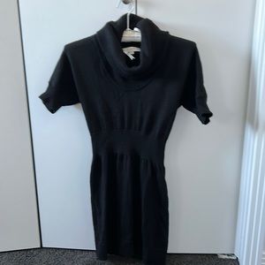 Loft Cowl Neck Wool Blend SS Sweater Dress EUC